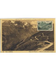 Carte-maximum France n° 358 - Route de l'Iseran