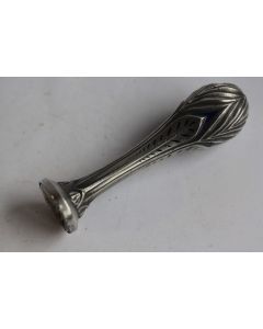 Sceau cachet bronze argenté émaillé Art nouveau