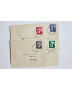 Série exposition nationale Suisse de Zurich Allemand 1939 Premier jour