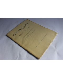 Six poèmes Henri de RIAZ Dessins H. Robert Von Der MÜHLL signé