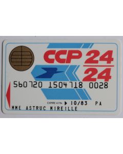 Smartcard Bull France Demo Telepaiement CCP 24/24 Spécimen