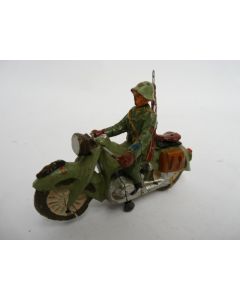 Soldat ELASTOLIN Motard Militaire