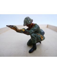 Soldat ELASTOLIN ou LINEOL ? Militaire Chargeur Obus