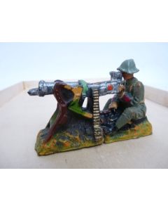 Soldat ELASTOLIN ou LINEOL ? Militaire Mitrailleuse Artillerie