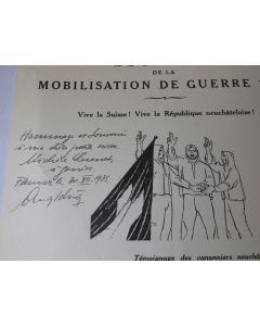 Souvenirs mobilisation  guerre 1939 / 44 canonniers neuchâtelois 