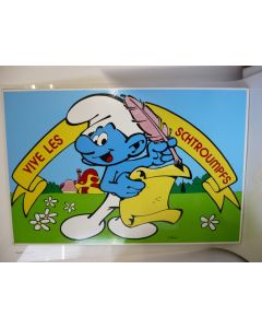 Tableau Panneau dessin SCHTROUMPFS Peyo
