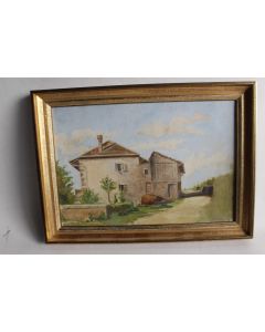 Tableau peinture à l'huile sur toile Beau-lac Suisse