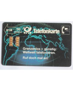 Télécarte à puce Allemagne Grenzenlos 1989
