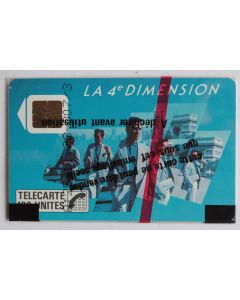 Télécarte à puce France 4e Dimension Hommes 1988 NSB