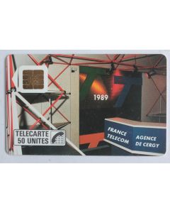 Télécarte à puce France Interne Cergy 1989