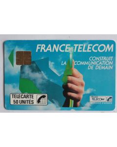 Télécarte à puce France Lille Fibre optique 50U 1989