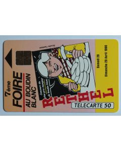 Télécarte à puce France Privée Boudin blanc 1990