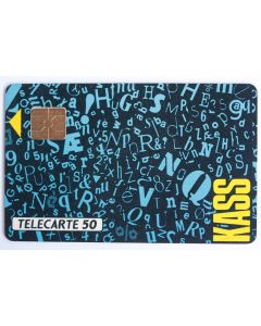 Télécarte à puce France Privée KAAS Photocomposition 1989
