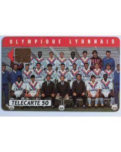 Télécarte à puce France Privée Olympique Lyonnais 1990/1991