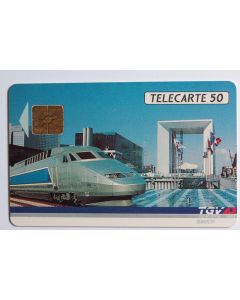 Télécarte à puce France Privée T.G.V. Atlantique 1 1990