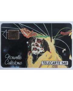 Télécarte à puce Nouvelle-Calédonie Danseur 1992