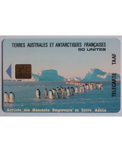 Télécarte à puce Terres Australes TAAF5 Manchots Empereur 1995