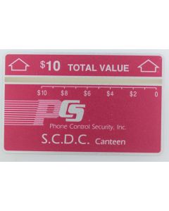 Télécarte L&G dummy USA Manning Prison (S.C.D.C.) Phone Control 1989