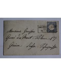 Timbre Allemagne Empire 1872 aigle en relief zone sud N°10