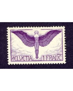 Timbre Suisse Pro Aéro Poste Aérienne F12 1924 N* avec charnière