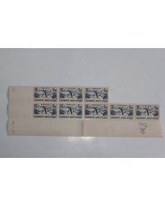 Timbres France Chamonix bloc x8 1937 neufs 