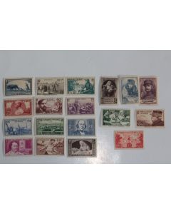 Timbres France œuvre de guerre 1940 neufs sur charnière 