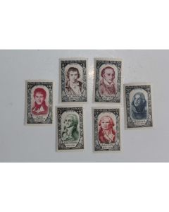 Timbres France personnage célèbre 1950 neufs
