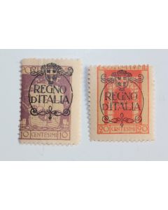Timbres Italie Fiume surcharge Regno D'Italia 1924 neuf*