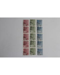 Timbres Suisse blocs 4x 1970 Émission type chiffre rouleau
