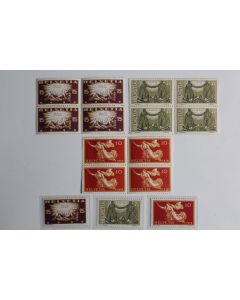 Timbres Suisse pour la paix bloc 4x série 1919