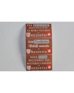 Timbres Suisse récupération des matières usagées 1942 neufs 