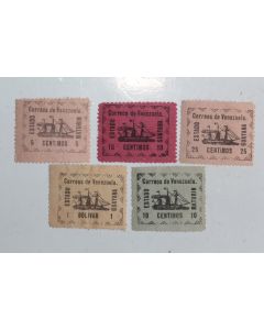Timbres Venezuela bateau 1903 neufs