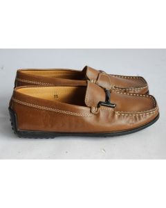 TOD'S mocassins cuir marron T35
