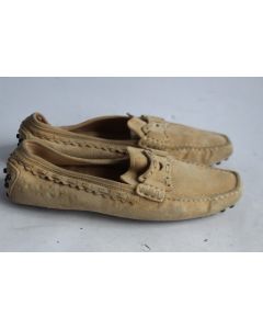 TOD'S mocassins daim beige T34.5