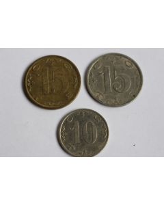 Trois jetons Cie Genevoise des Tramways Electriques 1900