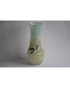 Vase émaillé LEGRAS Oiseau
