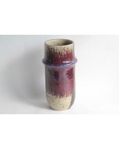Vase grès sang de boeuf Sylvia Leuchovius Rörstrand Suède 1965