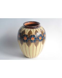 Vase terre vernissée René NICOLE Poterie Savoyarde