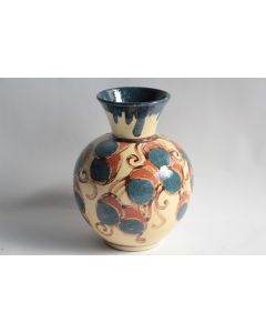 Vase terre vernissée René NICOLE Poterie Savoyarde