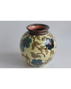 Vase terre vernissée René NICOLE Poterie Savoyarde Megeve