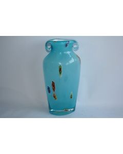 Vase verre Murano bleu Murine