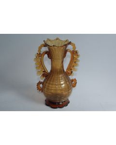Vase verre soufflé XVIIIe siècle Espagne