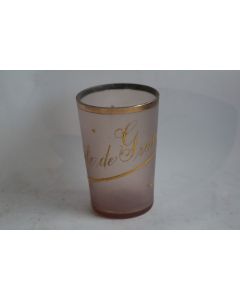 Verre émaillé souvenir Côte de Grâce Normandie