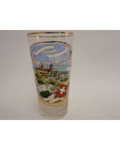 Verre souvenir émaillé Suisse