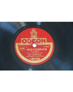  Vinyl 10 78T  Flamenco Mme Argentina‎– La Vie Brève / Goyescas 